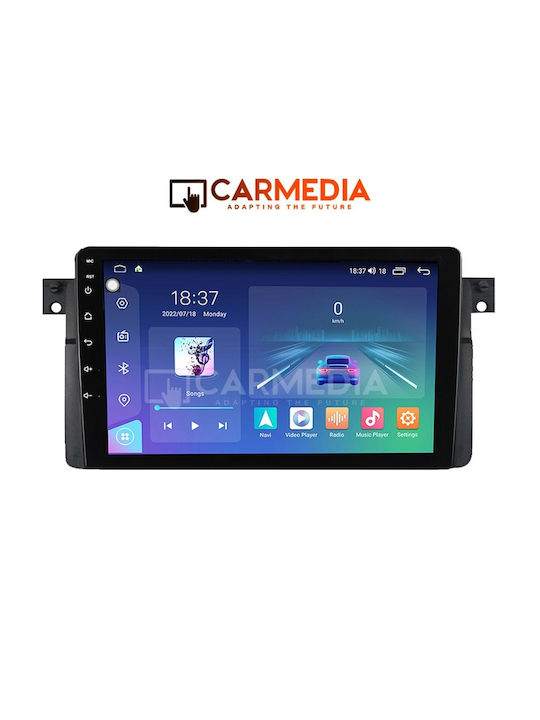 Carmedia Автомобилна Аудио Система (Блутут/USB/WiFi/GPS/Apple-Carplay/Android-Auto) с Тъчскрийн 9"