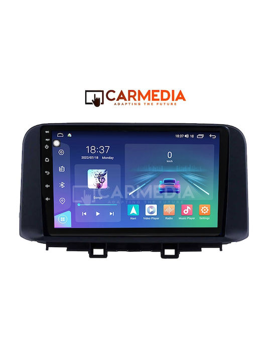 Carmedia Sistem Audio Auto pentru Hyundai Kona 2017+ (Bluetooth/USB/WiFi/GPS/Apple-Carplay/Android-Auto) cu Ecran Tactil 10"