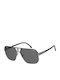 Carrera Men's Sunglasses with Grey Metallic Frame and Grey Polarized Lens 1062/S RZZ/M9