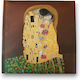Artifact Άλμπουμ Φιλί του Klimt 30 Σελίδων Καφέ από Δερματίνη 24x24εκ.