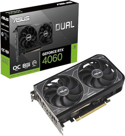 Asus GeForce RTX 4060 8GB GDDR6 Dual V2 OC Edition Placă Grafică