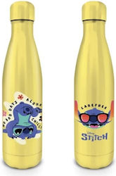 Disney Kids Water Bottle Lilo & Stitch Stainless Steel Yellow 540ml