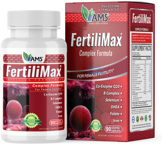 AMS Fertilimax Συμπλήρωμα για την Εγκυμοσύνη 90 ταμπλέτες
