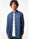Long Sleeve Denim Shirt in Regular Fit Blue