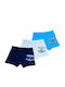 Fatsoules Kids Set with Boxers Blue 3pcs