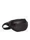 Leather Waist Bag Black