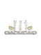 Navaris Metallic Kids Wall Hanger with Hooks Gray 38x4x16.5cm