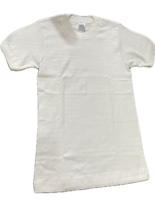 Bozer Kinder Unterhemd Kurzärmelig White 1Stück