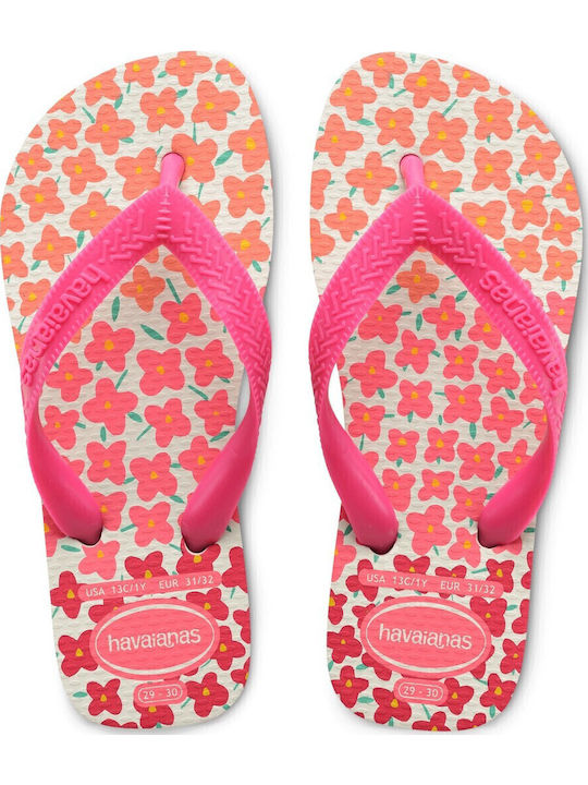 Havaianas Șlapi pentru copii Roz Kids Flores