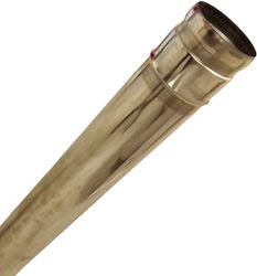 Technometal Coș de Fum Inox 80mm Argintiu
