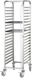 Karamco Commercial Kitchen Food Cart H173.5xW59xD67cm