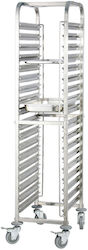 Karamco Commercial Kitchen Food Cart H40xW16xD60cm Karamco Commercial Kitchen Food Cart H40xW16xD60cm