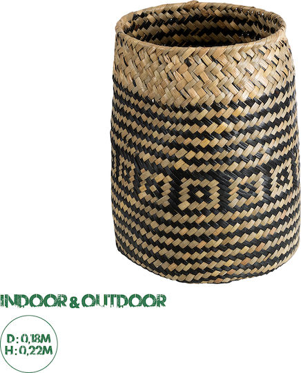 GloboStar Κασπώ Rattan Καφέ 18x18x22εκ.