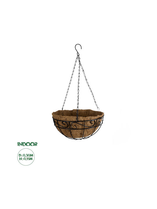 GloboStar Oală pentru plante Maro 30x30x15cm