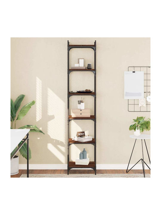 Bookcase Brown Oak 40x30x188cm