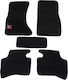 Autopataki Set of Front and Rear Mats 4pcs for Daihatsu Terios 1997-2006 Black