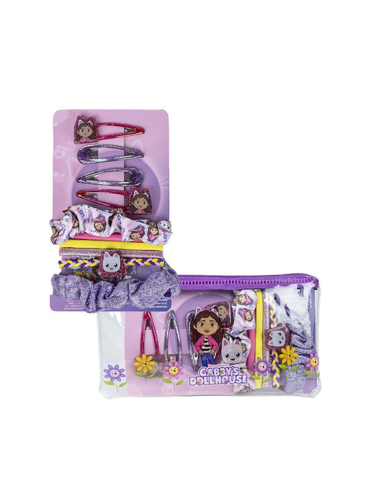 Gabby's Dollhouse Kids Hair Clips Set with Hair Clip / Rubber Band 10pcs