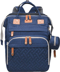 Queen Mother Wickeltasche-Wickelrucksack Blau