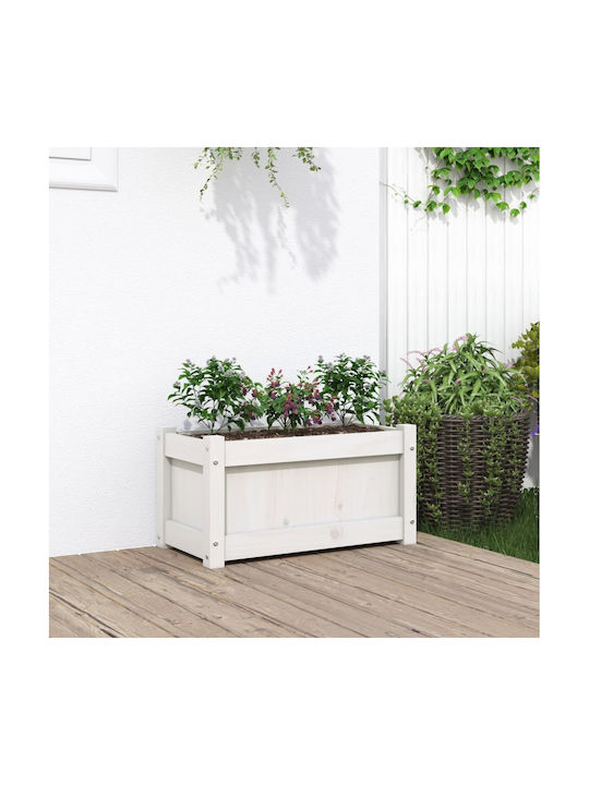 vidaXL Blumenkasten 60x31cm White 837441