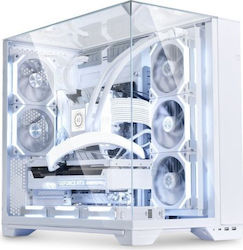 Lian Li O11 Vision Gaming Midi Tower Computer Case with Window Panel White