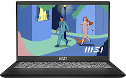 MSI Modern 15 B12MO-686PL 15.6" FHD (Ядро i7-1255U/16ГБ/512ГБ SSD/W11 Home) Classic Black (Американска клавиатура)