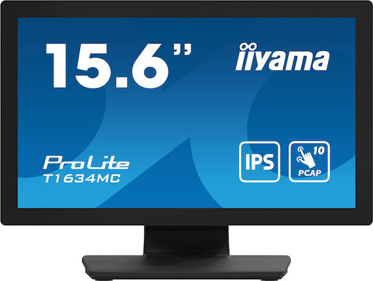 Iiyama ProLite T1634MC-B1S IPS Touch Monitor 15.6" FHD 1920x1080 με Χρόνο Απόκρισης 25ms GTG