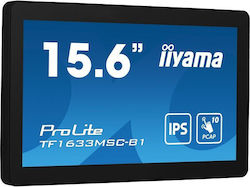 Iiyama ProLite TF1633MSC-B1 IPS Touch Φορητό Monitor 15.6" FHD 1920x1080 με Χρόνο Απόκρισης 5ms GTG