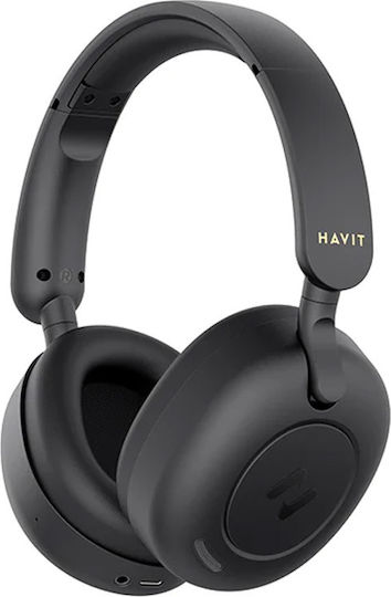 Havit H655BT Ασύρματα / Ενσύρματα On Ear Ακουστικά με 76 ώρες Λειτουργίας Μαύρα