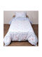 Viopros Baby Sheets Crib Fitted White 115x165cm 3 Pieces