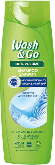 Wash & Go Σαμπουάν κατά της Πιτυρίδας 360ml