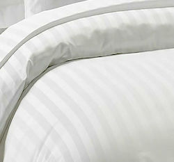 Sidirela Hotel Duvet Cover Polycotton Striped 220x240cm