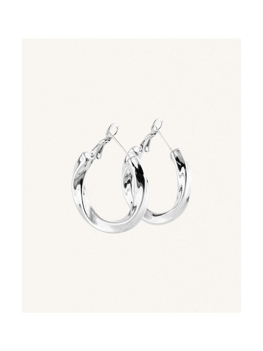 StanStefan Earrings Hoops made of Platinum