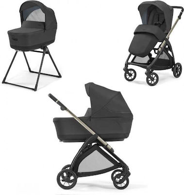 Inglesina Electa Duo Ρυθμιζόμενο Καρότσι 2 σε 1 Upper Black / Iridio Black