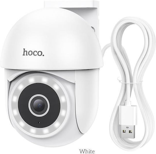 Hoco D2 IP Κάμερα Παρακολούθησης Wi-Fi Full HD+ 3MP Αδιάβροχη με Ηχείο