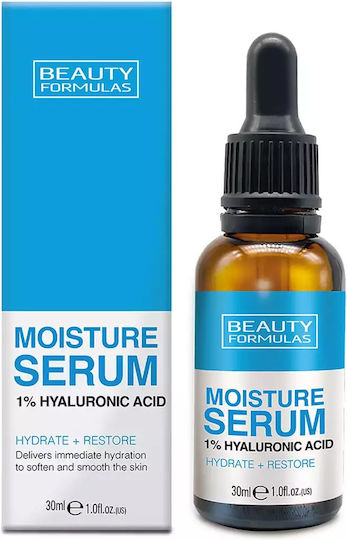 Beauty Formulas Moisture Moisturizing & Anti-aging Serum Face with Hyaluronic Acid for Radiance 30ml