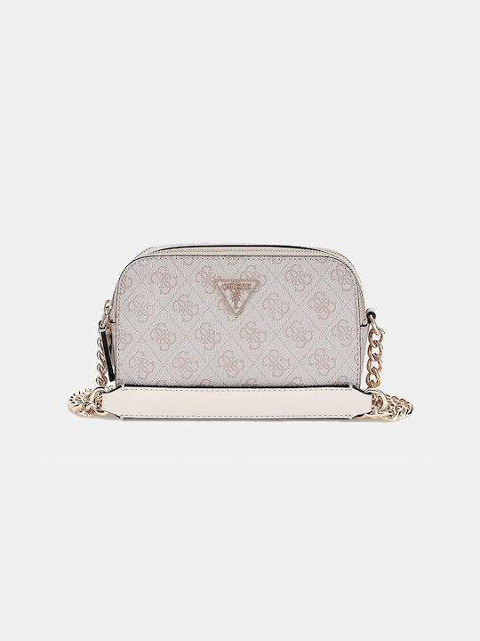 Guess Noelle Din piele Geantă de damă Crossbody Bej