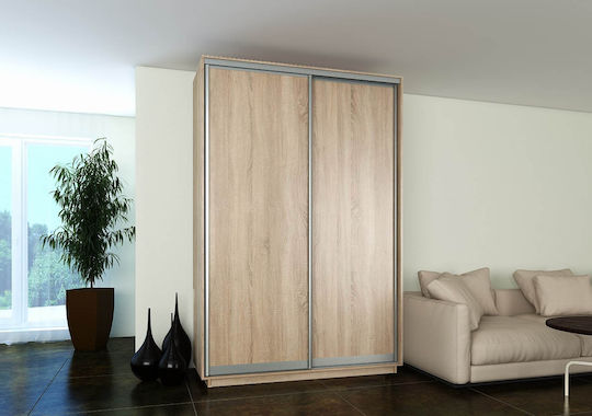 Diamont Δίφυλλη Ντουλάπα Συρόμενη Σονόμα 180x60x220cm