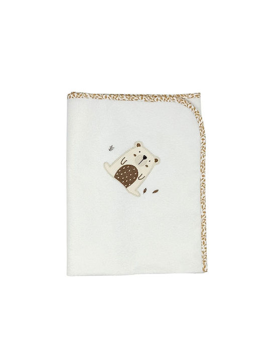 Baby Star Burp Cloth White