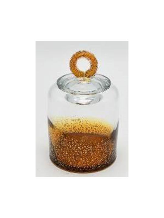 Iliadis Vase General Use with Lid Glass Transparent 12x12x18.5cm