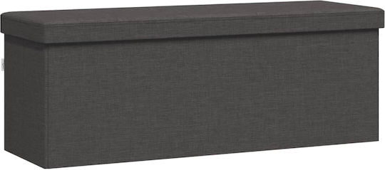 vidaXL Дървен Куфар 110x38x38 см Сив