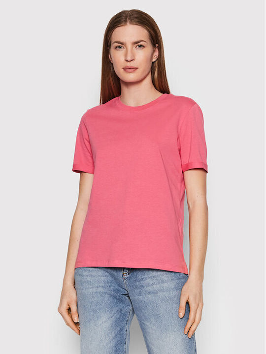 Pieces Women's T-shirt Fuchsia