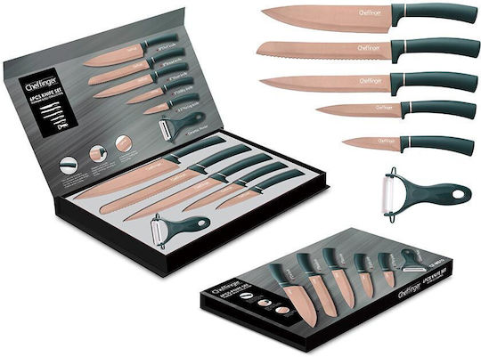 Cheffinger Knife Set from Stainless Steel 6pcs