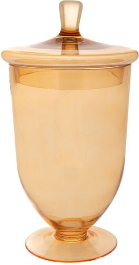 Iliadis Φοντανιέρα Glas mit Deckel 20x20x34cm Braun Iliadis Φοντανιέρα Glas mit Deckel 20x20x34cm Braun