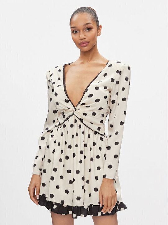 Mini Abendkleid Beige
