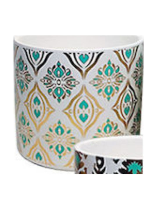Marhome Κασπώ Κεραμικό Τιρκουάζ 11.5x11.5x10.5εκ.