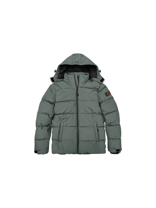 Winter Jacket Puffer Khaki
