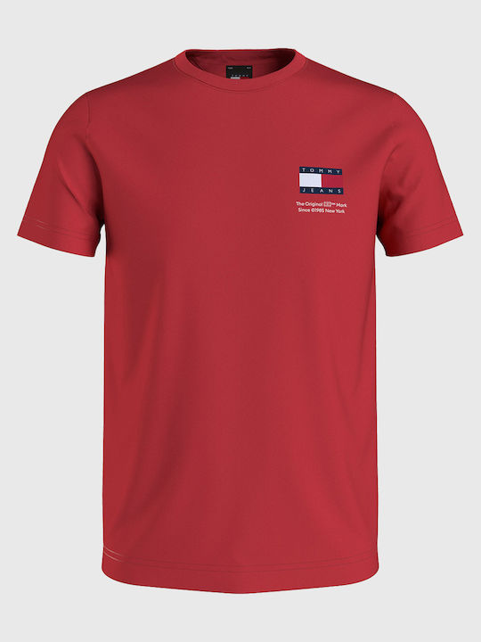 Tommy Hilfiger Tjm Tricou pentru bărbați cu mâneci scurte Red