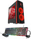 Smart PC Red Titan Gaming Desktop PC (i3-9700KF/16GB DDR4/2.1TB SSD/No OS)