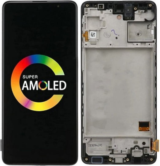Οθόνη OLED Oled με Μηχανισμό Αφής και Πλαίσιο για Galaxy M31s (Μαύρο)