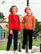 Kids Sweatpants Set Red 2pcs